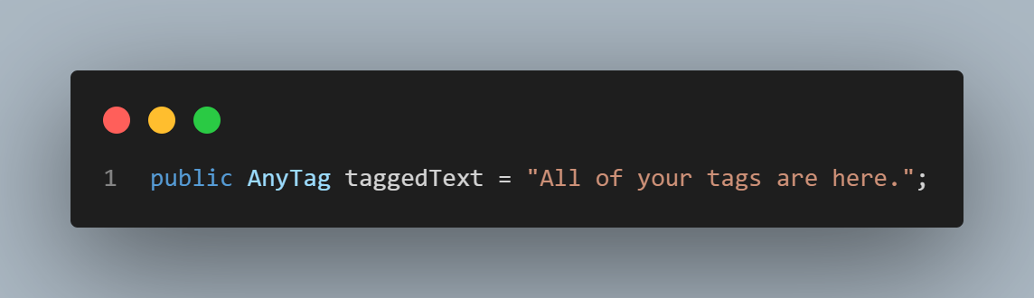AnyTag Example