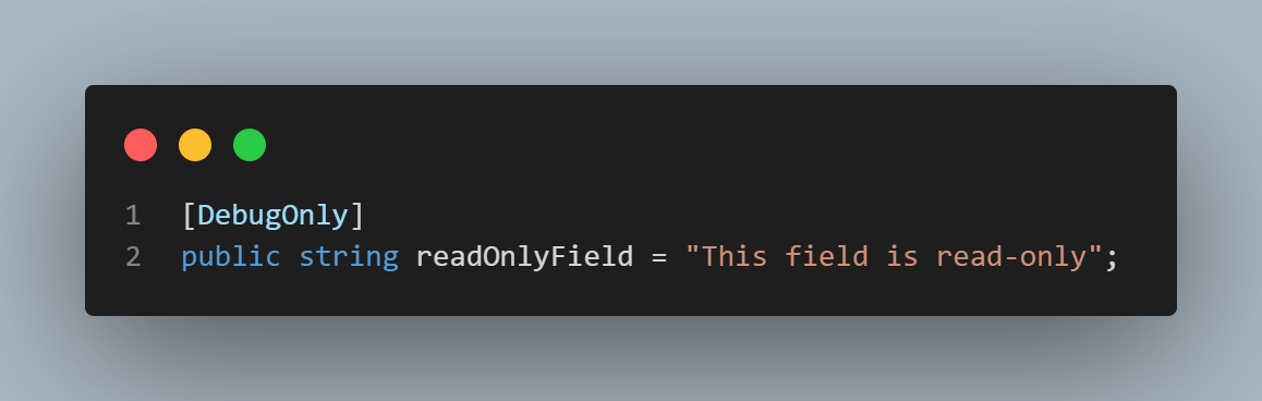 DebugOnly Example