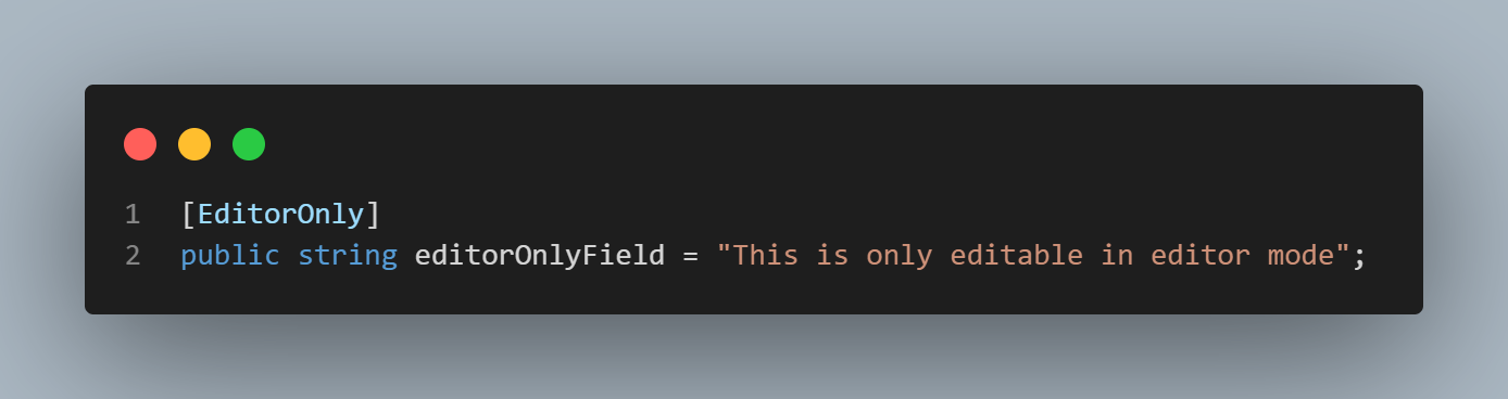 EditorOnly Example
