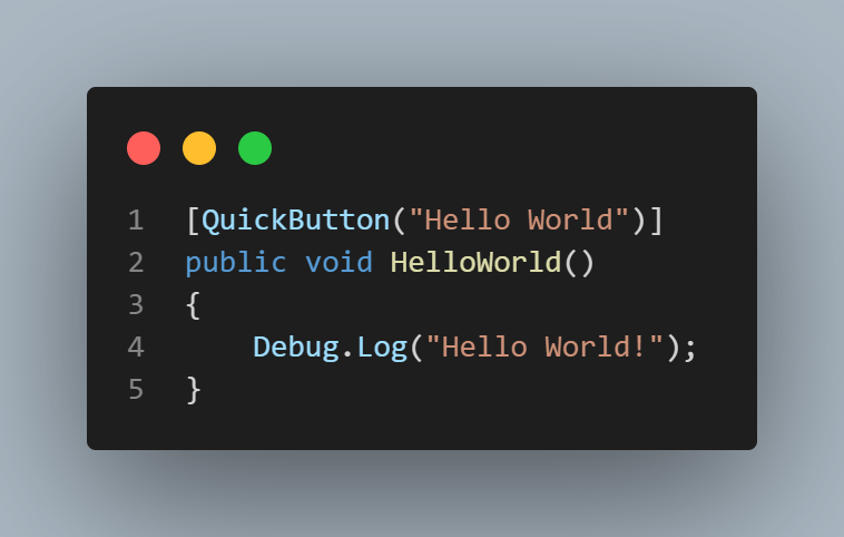 QuickButton Example