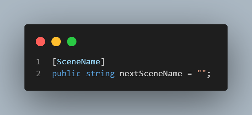SceneName Example