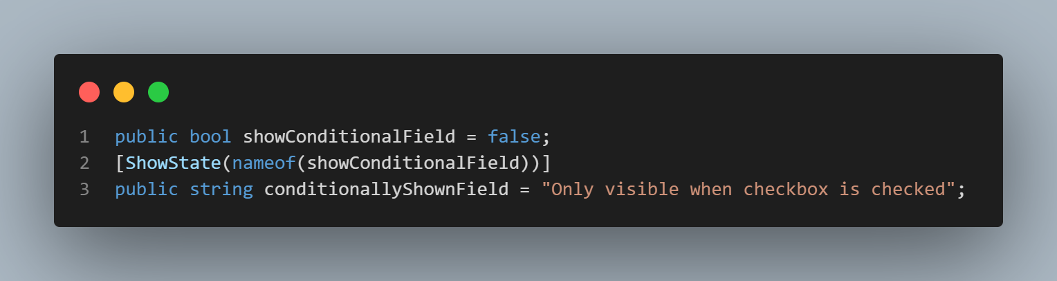 ShowCondition Example