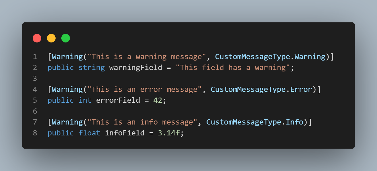 Warning Example